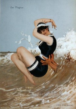 印象派 Painting - ラ・ヴァーグ・ヤン・ヴァン・ビアーズの女性